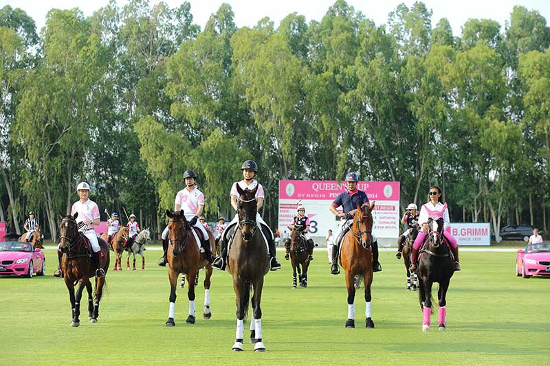 HRH Princess Sirivannavari Nariratana at the official opening ceremony of Queen’s Cup St. Regis Pink Polo 2014